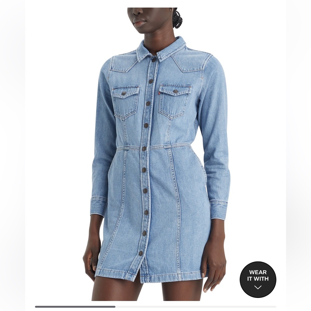 Levi's
Women's Flynn Western Cotton
Denim Dress ‼️